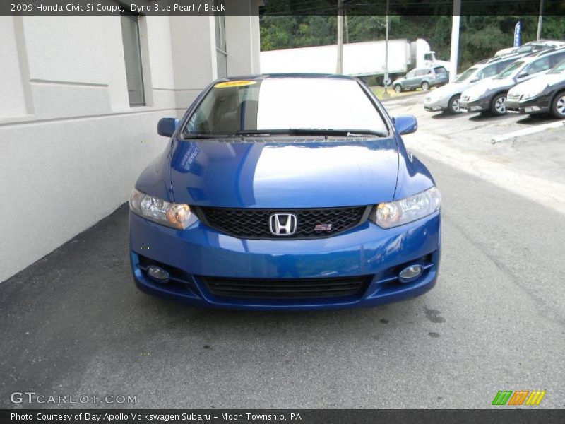 Dyno Blue Pearl / Black 2009 Honda Civic Si Coupe