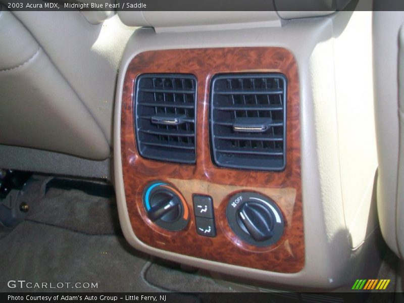 Midnight Blue Pearl / Saddle 2003 Acura MDX