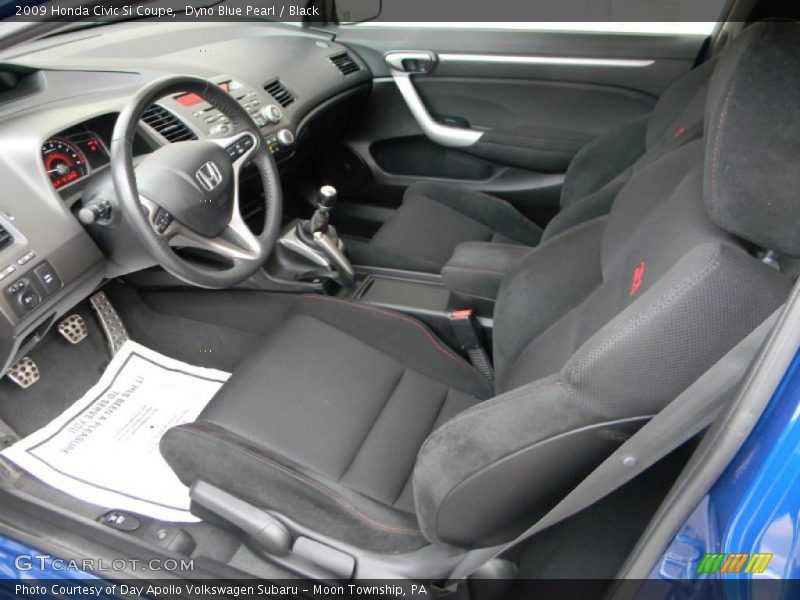 Dyno Blue Pearl / Black 2009 Honda Civic Si Coupe