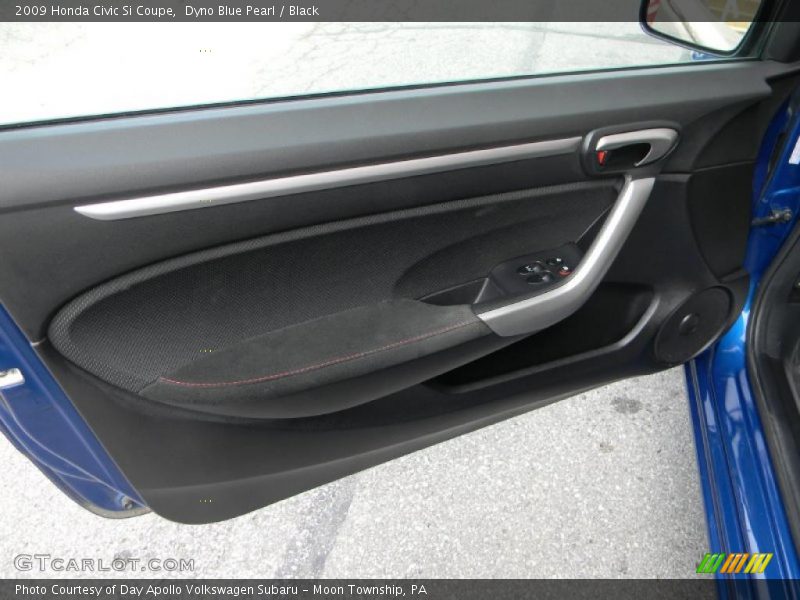 Dyno Blue Pearl / Black 2009 Honda Civic Si Coupe