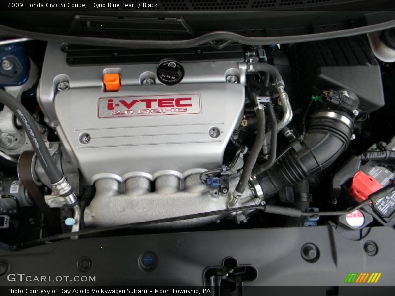 Dyno Blue Pearl / Black 2009 Honda Civic Si Coupe