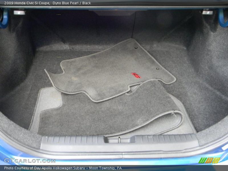 Dyno Blue Pearl / Black 2009 Honda Civic Si Coupe