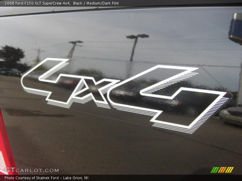 Black / Medium/Dark Flint 2008 Ford F150 XLT SuperCrew 4x4