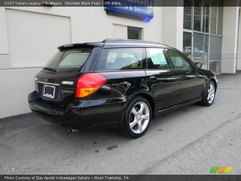Obsidian Black Pearl / Off-Black 2007 Subaru Legacy 2.5i Wagon