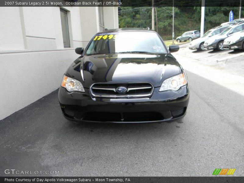 Obsidian Black Pearl / Off-Black 2007 Subaru Legacy 2.5i Wagon