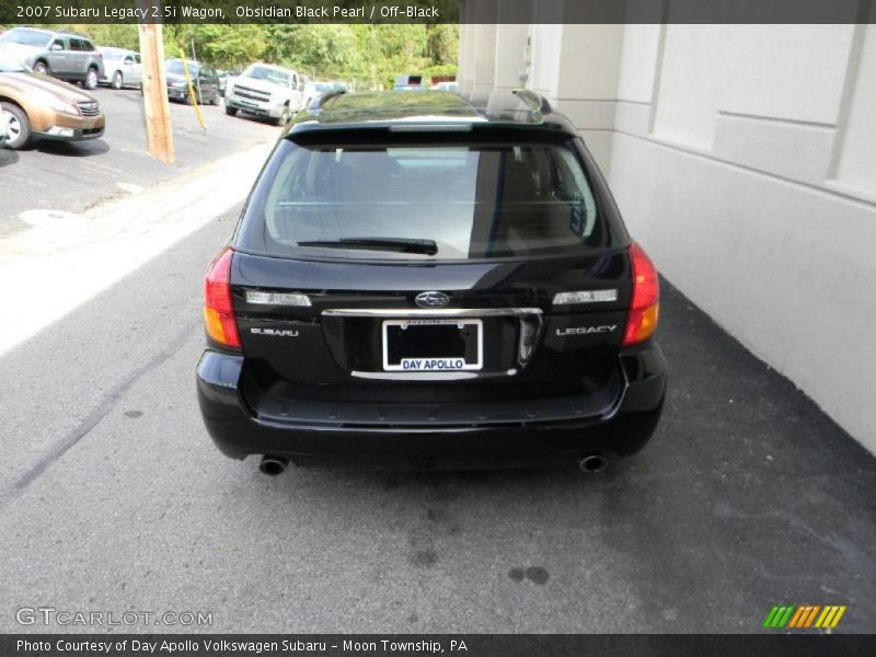 Obsidian Black Pearl / Off-Black 2007 Subaru Legacy 2.5i Wagon