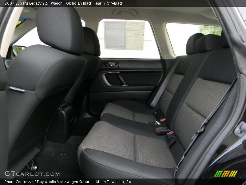 Obsidian Black Pearl / Off-Black 2007 Subaru Legacy 2.5i Wagon