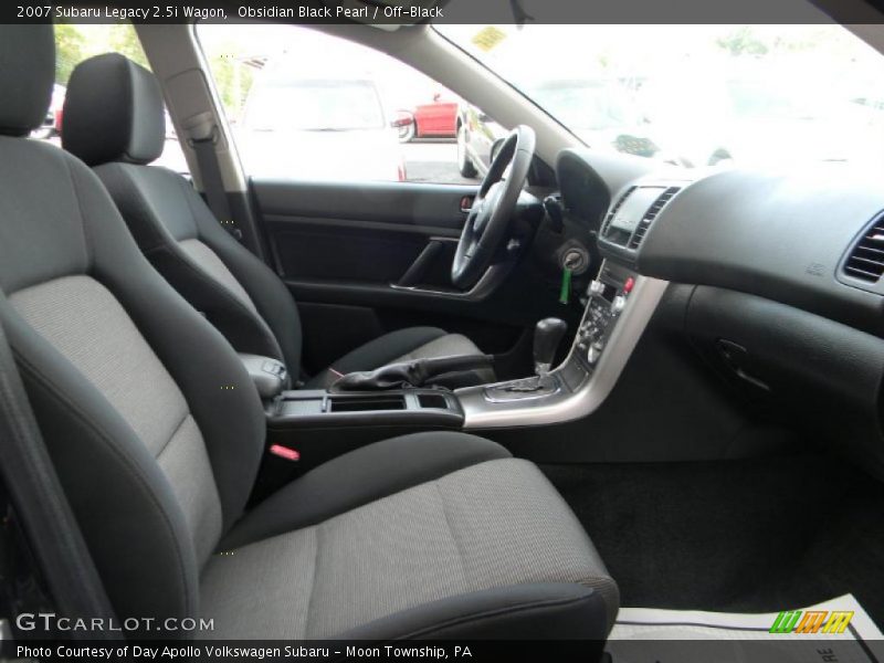 Obsidian Black Pearl / Off-Black 2007 Subaru Legacy 2.5i Wagon