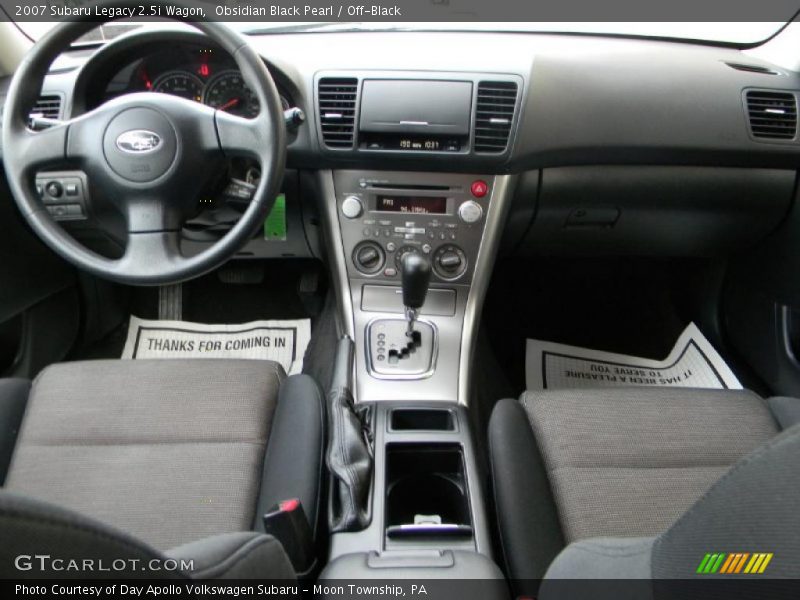 Obsidian Black Pearl / Off-Black 2007 Subaru Legacy 2.5i Wagon