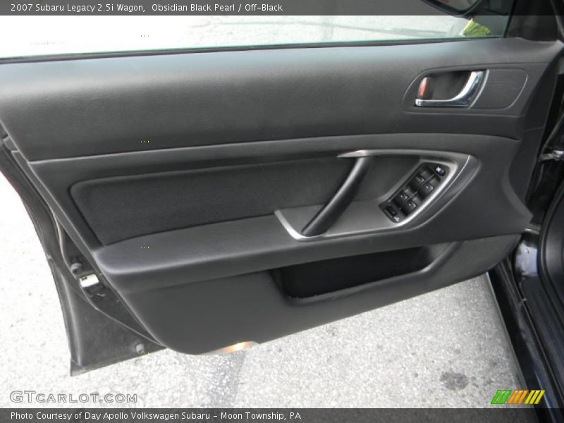 Obsidian Black Pearl / Off-Black 2007 Subaru Legacy 2.5i Wagon