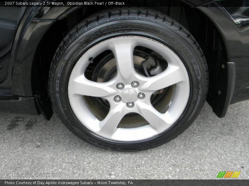 Obsidian Black Pearl / Off-Black 2007 Subaru Legacy 2.5i Wagon