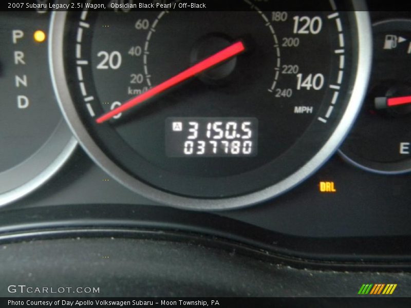 Obsidian Black Pearl / Off-Black 2007 Subaru Legacy 2.5i Wagon