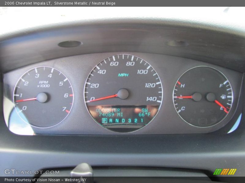 Silverstone Metallic / Neutral Beige 2006 Chevrolet Impala LT
