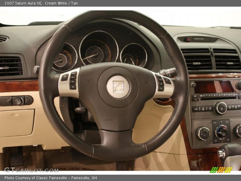 Cream White / Tan 2007 Saturn Aura XE