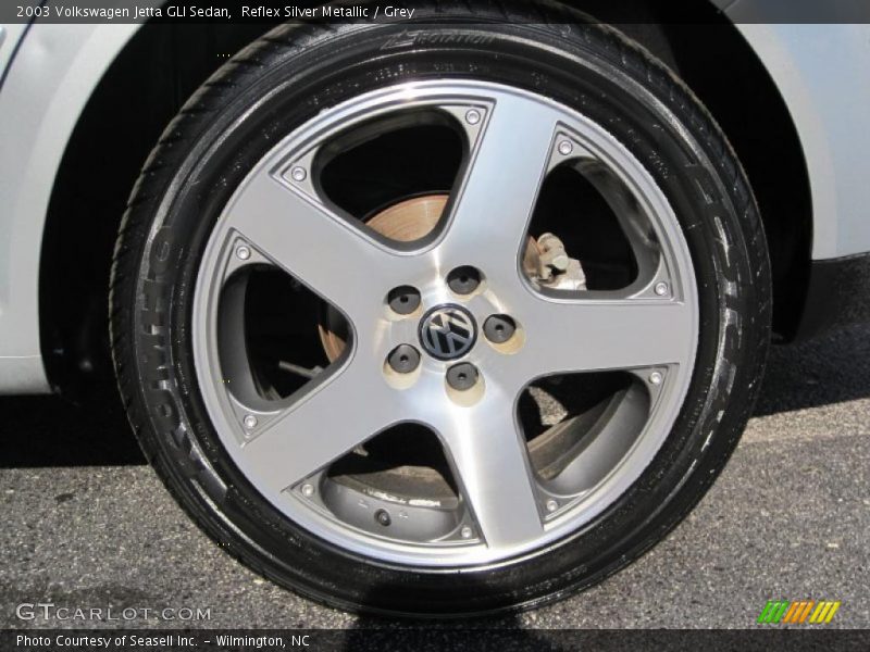 Reflex Silver Metallic / Grey 2003 Volkswagen Jetta GLI Sedan