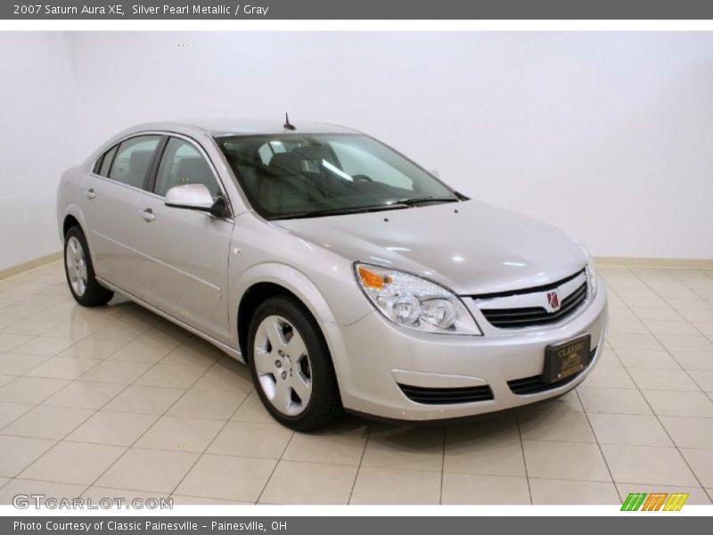 Silver Pearl Metallic / Gray 2007 Saturn Aura XE