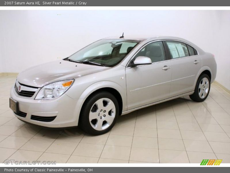 Silver Pearl Metallic / Gray 2007 Saturn Aura XE