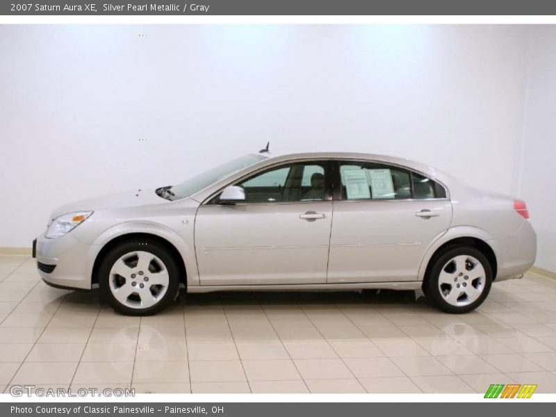 Silver Pearl Metallic / Gray 2007 Saturn Aura XE