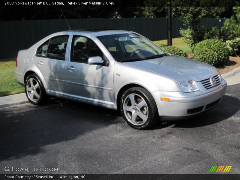Reflex Silver Metallic / Grey 2003 Volkswagen Jetta GLI Sedan