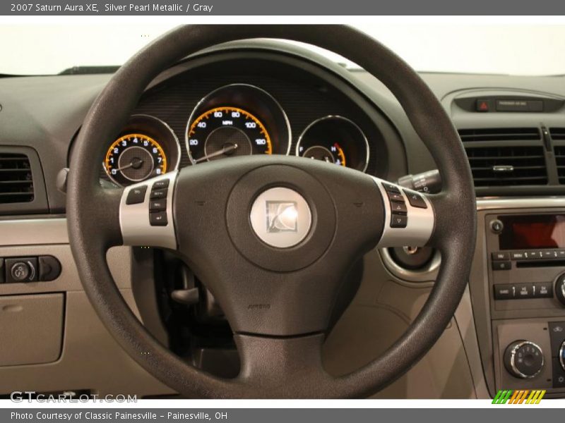 Silver Pearl Metallic / Gray 2007 Saturn Aura XE