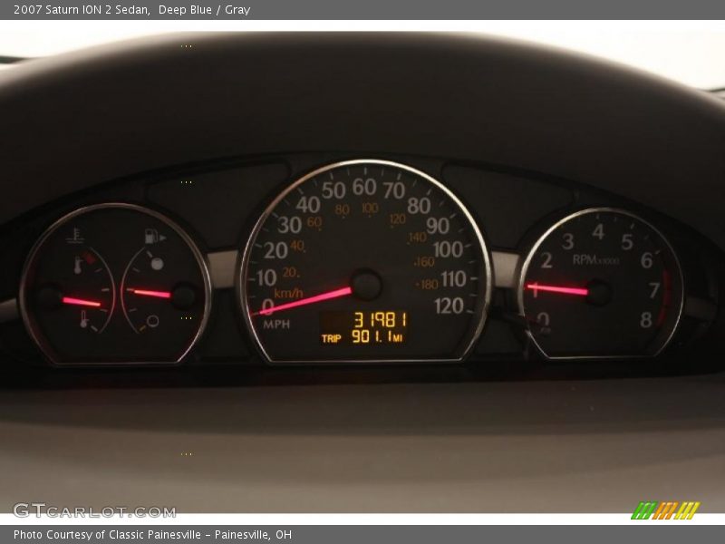 Deep Blue / Gray 2007 Saturn ION 2 Sedan