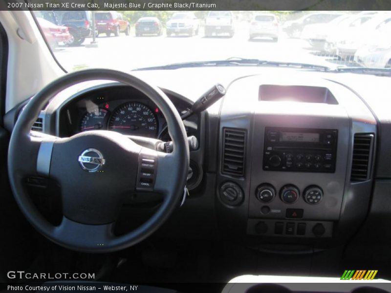 Majestic Blue / Graphite Black/Titanium 2007 Nissan Titan XE Crew Cab