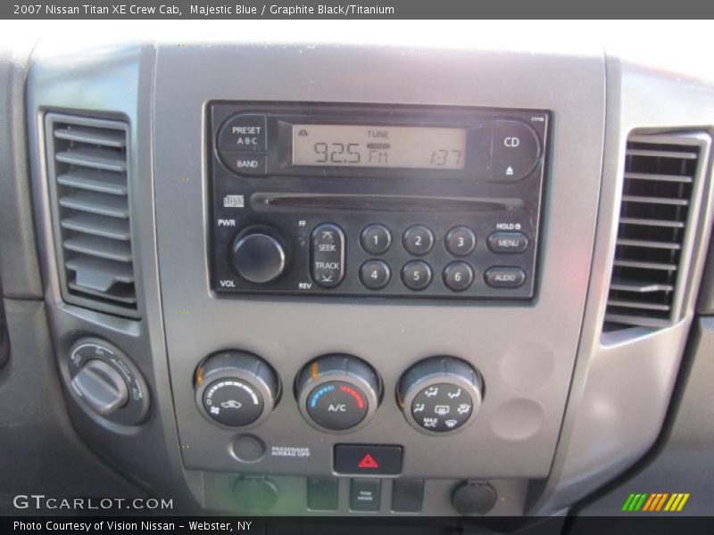 Majestic Blue / Graphite Black/Titanium 2007 Nissan Titan XE Crew Cab