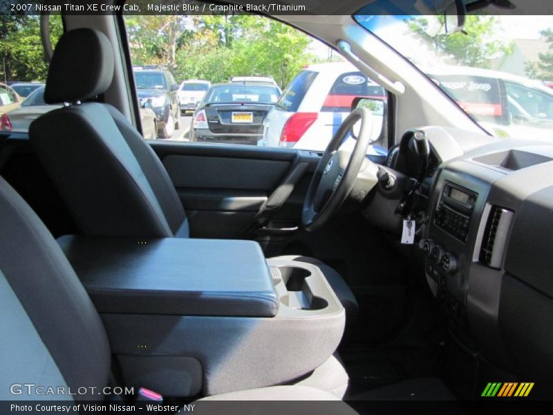 Majestic Blue / Graphite Black/Titanium 2007 Nissan Titan XE Crew Cab
