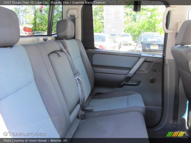 Majestic Blue / Graphite Black/Titanium 2007 Nissan Titan XE Crew Cab