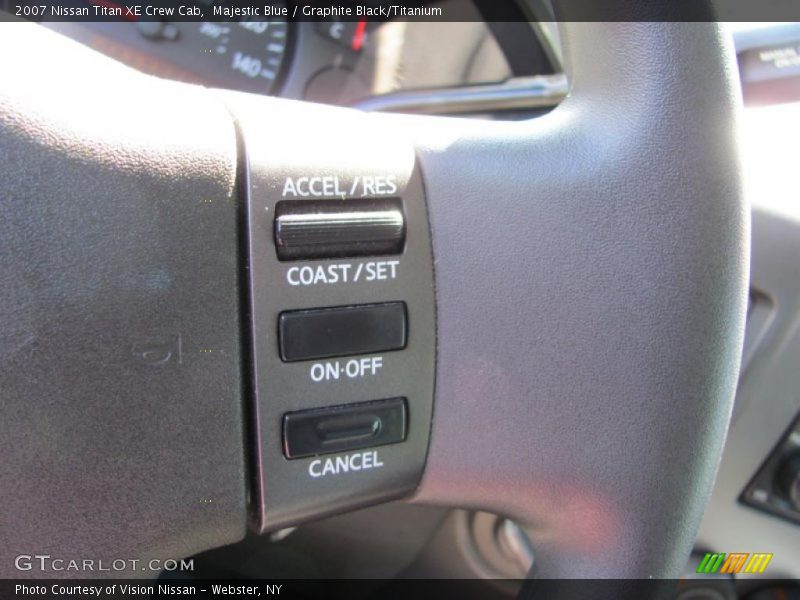 Majestic Blue / Graphite Black/Titanium 2007 Nissan Titan XE Crew Cab