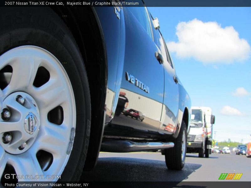 Majestic Blue / Graphite Black/Titanium 2007 Nissan Titan XE Crew Cab
