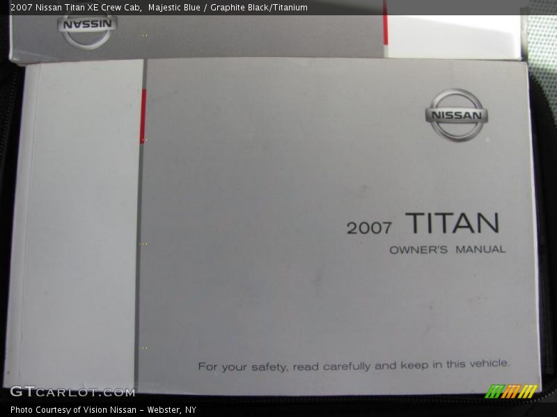 Majestic Blue / Graphite Black/Titanium 2007 Nissan Titan XE Crew Cab