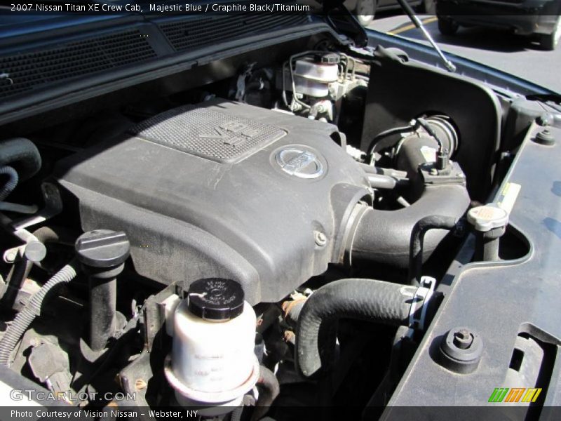 Majestic Blue / Graphite Black/Titanium 2007 Nissan Titan XE Crew Cab
