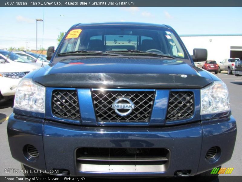 Majestic Blue / Graphite Black/Titanium 2007 Nissan Titan XE Crew Cab