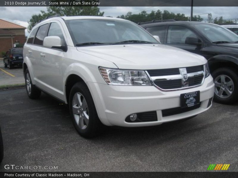 Stone White / Dark Slate Gray 2010 Dodge Journey SE