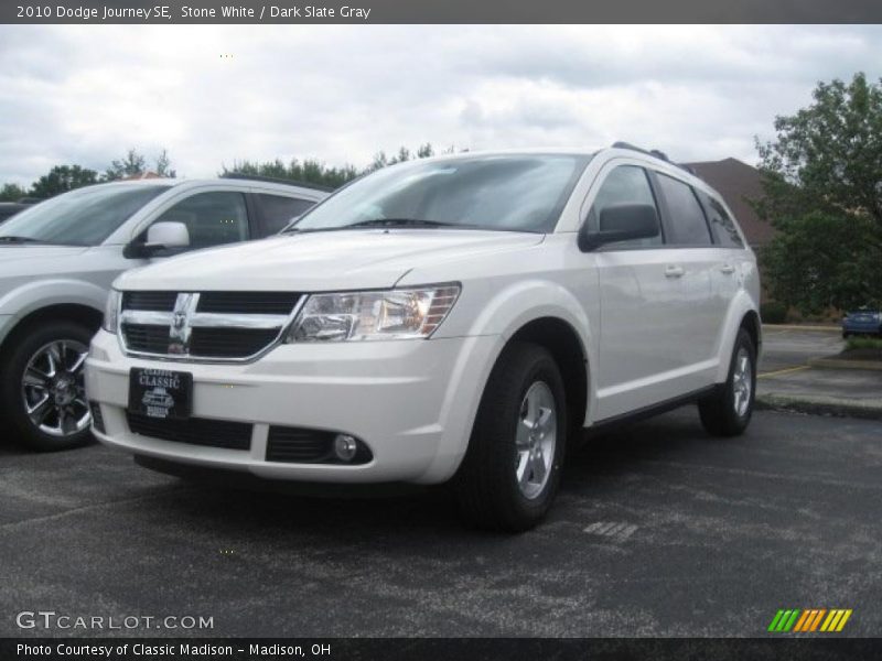 Stone White / Dark Slate Gray 2010 Dodge Journey SE