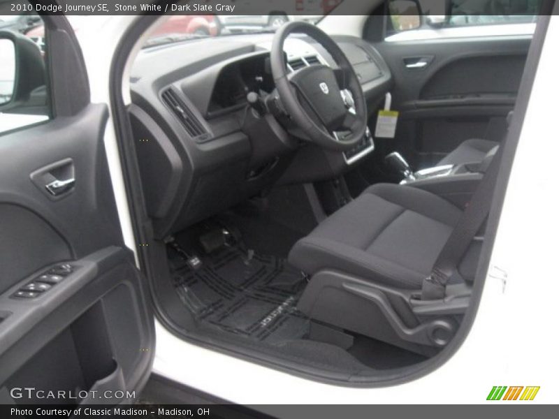 Stone White / Dark Slate Gray 2010 Dodge Journey SE