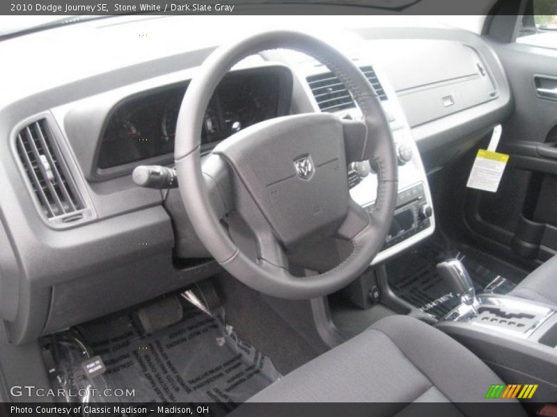 Stone White / Dark Slate Gray 2010 Dodge Journey SE