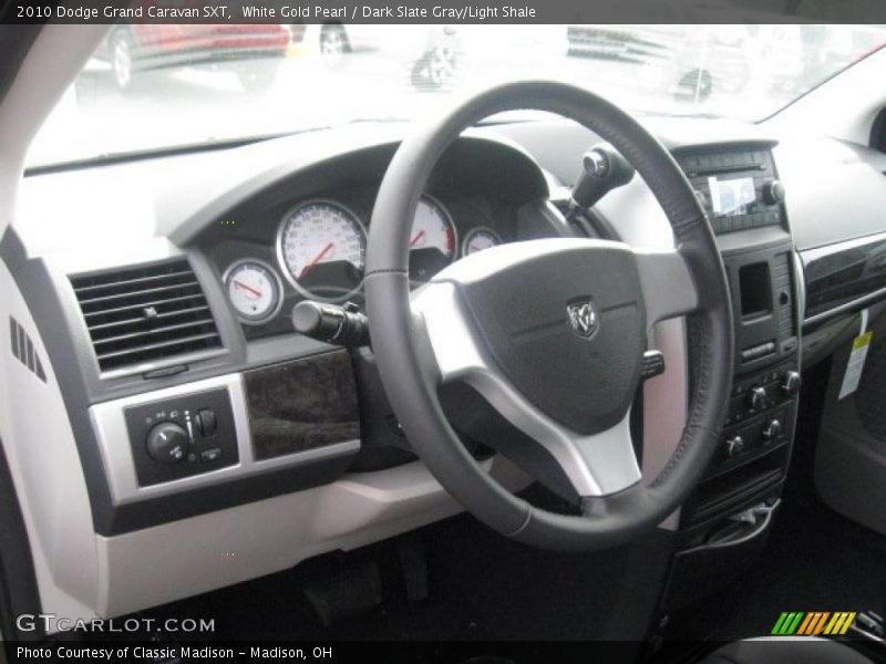 White Gold Pearl / Dark Slate Gray/Light Shale 2010 Dodge Grand Caravan SXT
