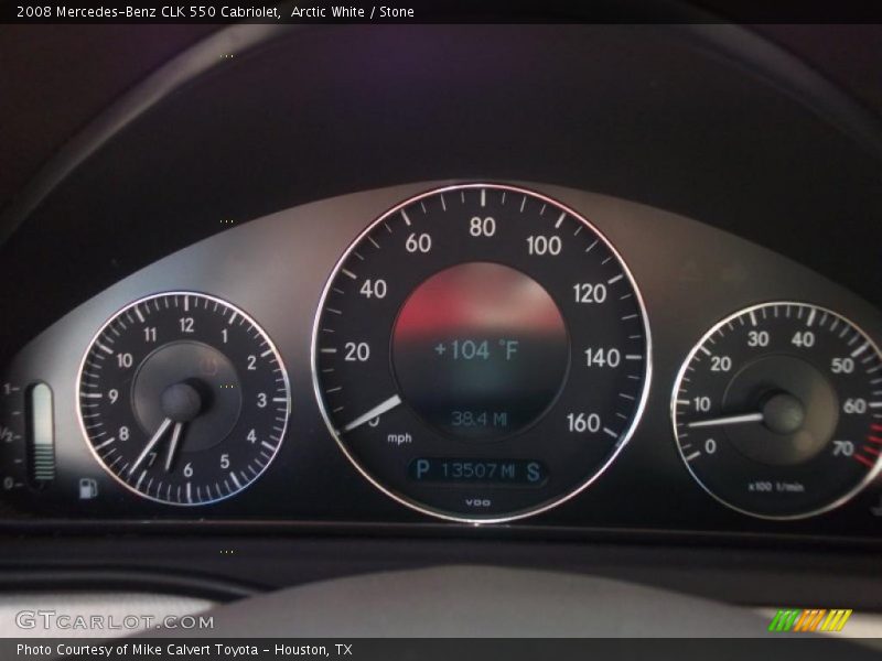 Arctic White / Stone 2008 Mercedes-Benz CLK 550 Cabriolet