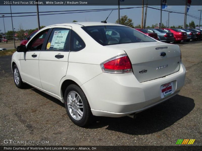 White Suede / Medium Stone 2011 Ford Focus SE Sedan
