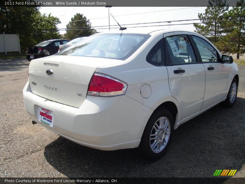White Suede / Medium Stone 2011 Ford Focus SE Sedan
