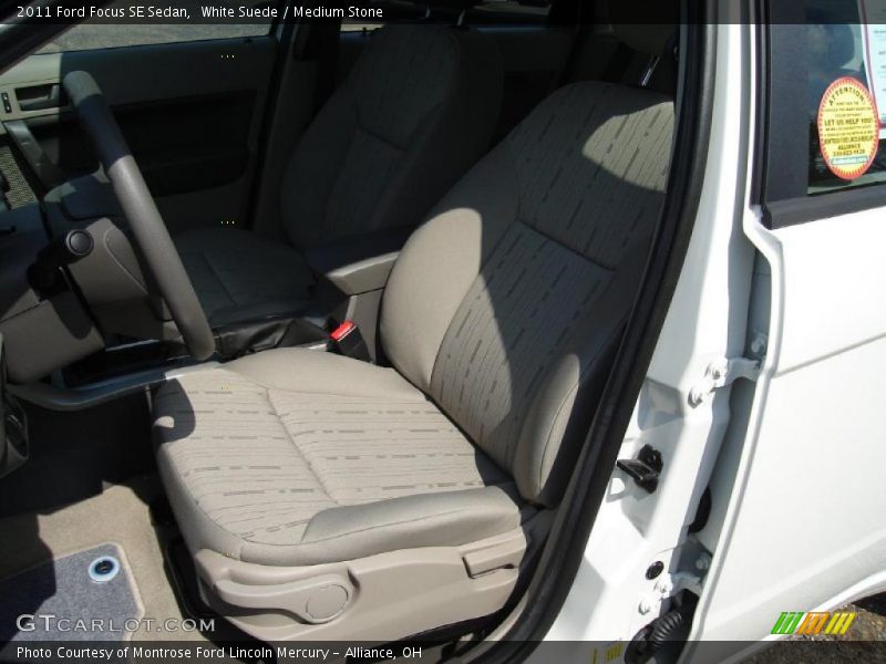 White Suede / Medium Stone 2011 Ford Focus SE Sedan