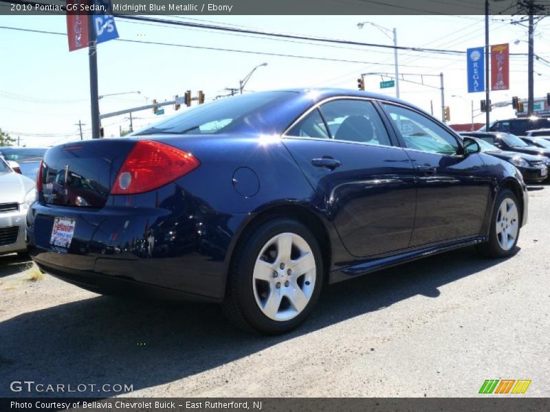 Midnight Blue Metallic / Ebony 2010 Pontiac G6 Sedan