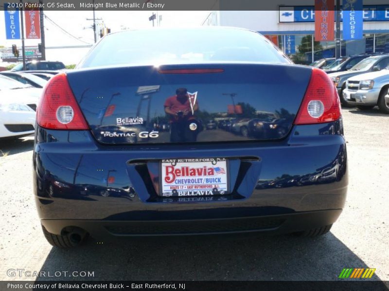 Midnight Blue Metallic / Ebony 2010 Pontiac G6 Sedan