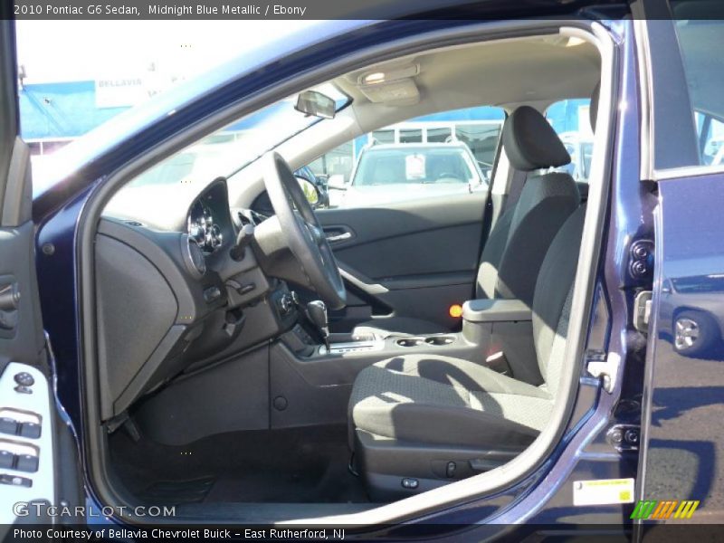 Midnight Blue Metallic / Ebony 2010 Pontiac G6 Sedan