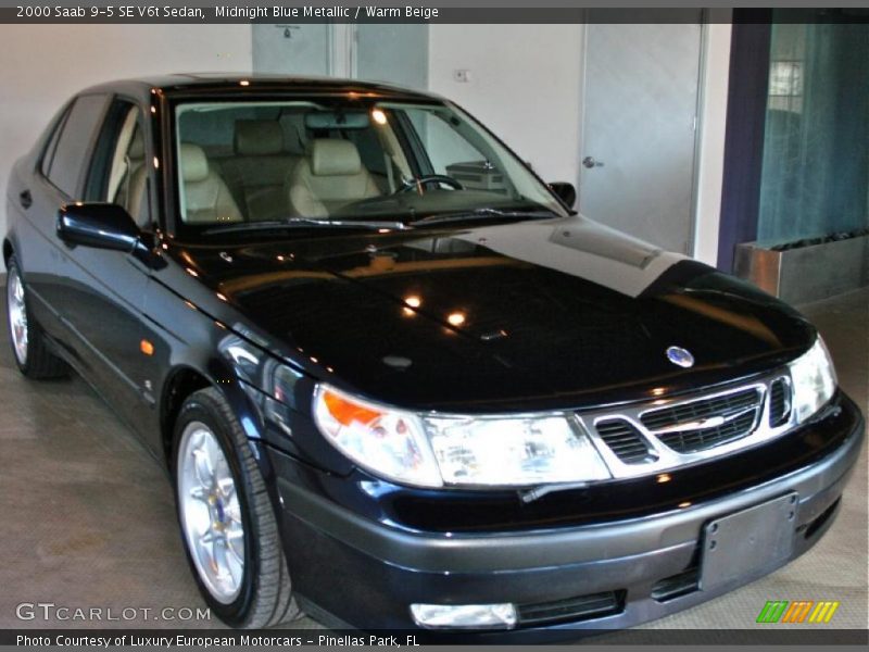 Midnight Blue Metallic / Warm Beige 2000 Saab 9-5 SE V6t Sedan