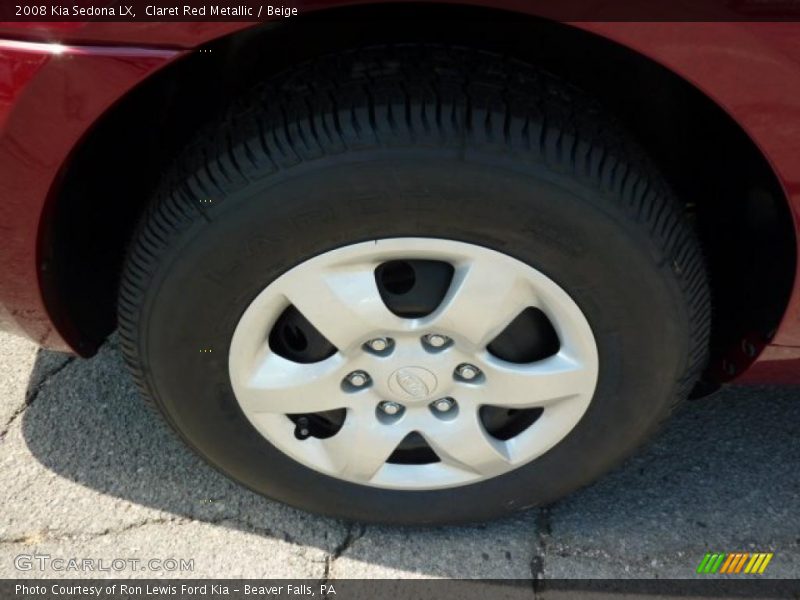 Claret Red Metallic / Beige 2008 Kia Sedona LX
