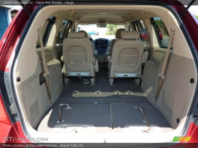 Claret Red Metallic / Beige 2008 Kia Sedona LX