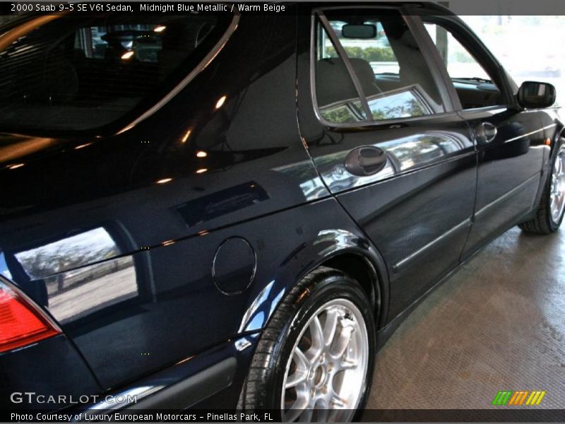 Midnight Blue Metallic / Warm Beige 2000 Saab 9-5 SE V6t Sedan